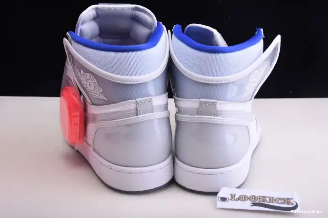MaikeSneakers Air Jordan Zoom Retro 1 Blue CK6637-104 High Racer White 0428
